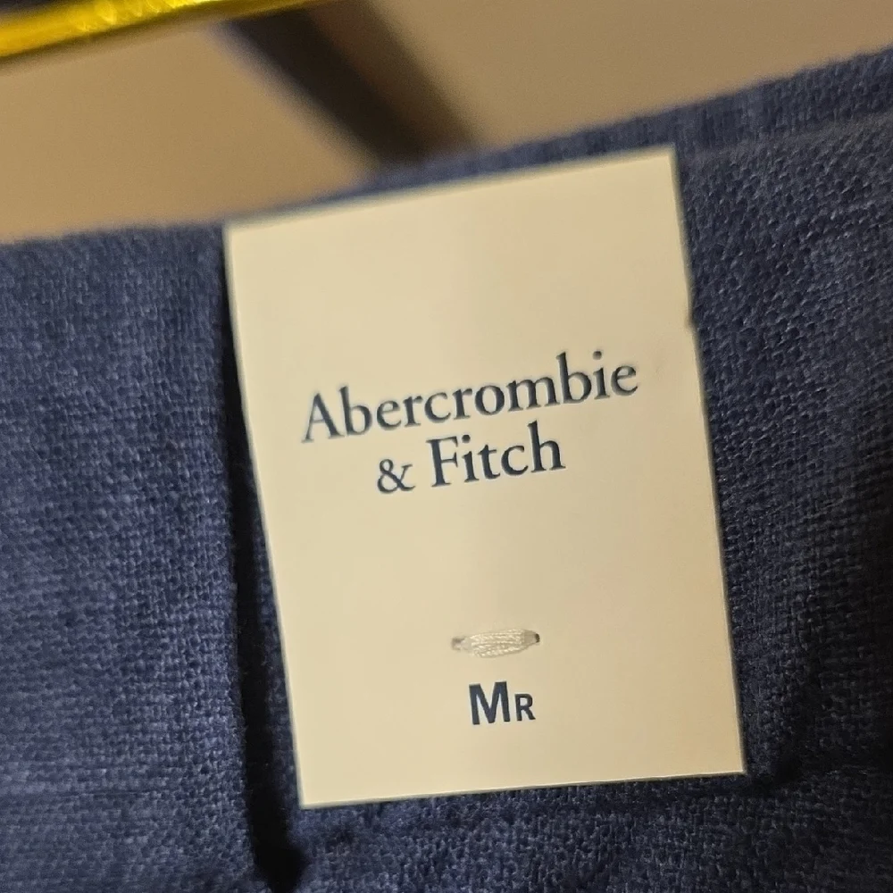 Abercrombie & Fitch Navy Cargo comfort Band Wide Leg Pants Medium Regular